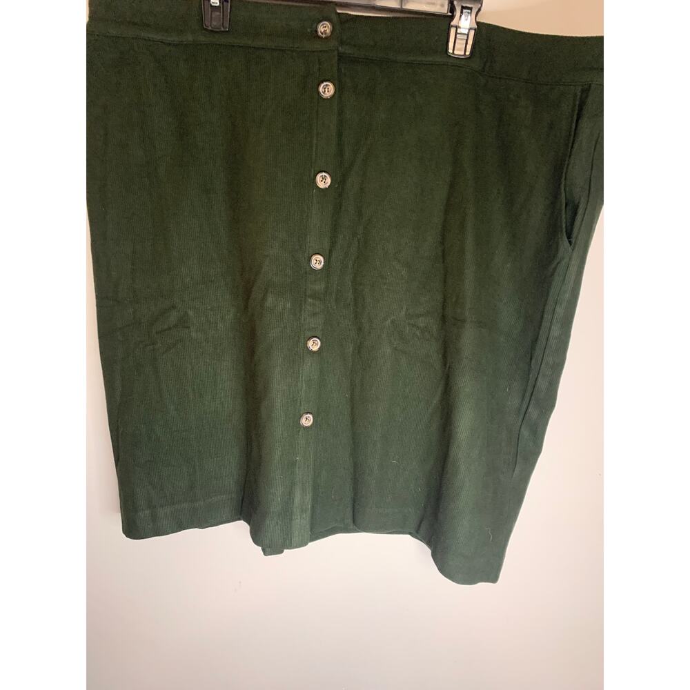 Hunter Green Corduroy Skirt